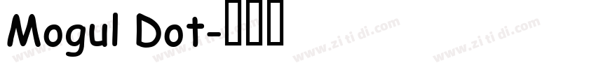 Mogul Dot字体转换